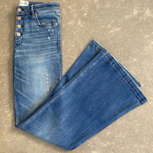 Abercrombie & Fitch Wide Leg Flare High Rise Jean